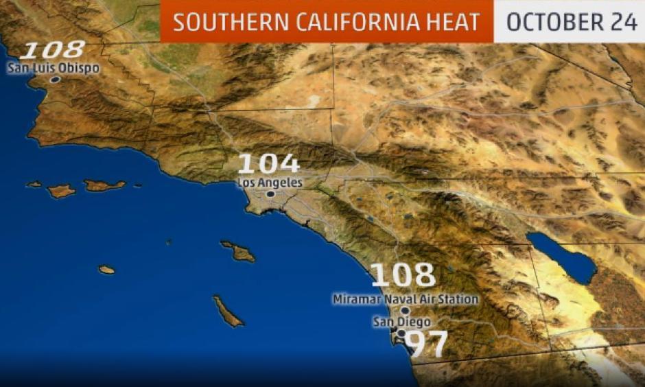 Climate Signals Two California Locations Tied the U.S. Record for the