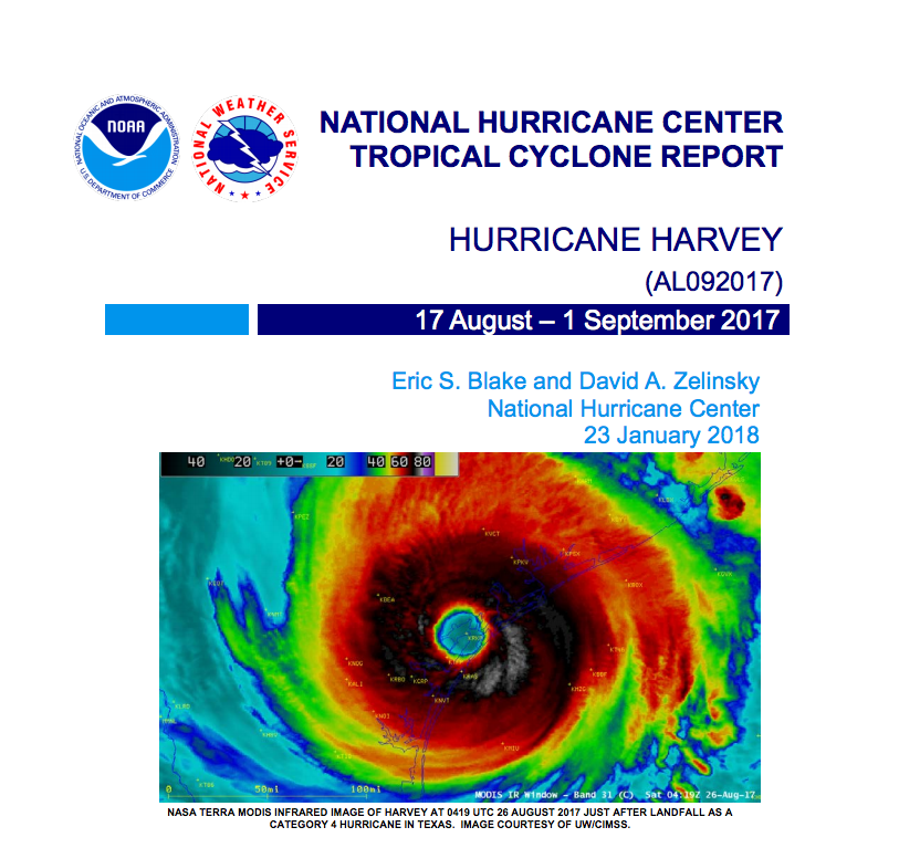 Tropical Cyclone Report: Hurricane Harvey | Climate Signals