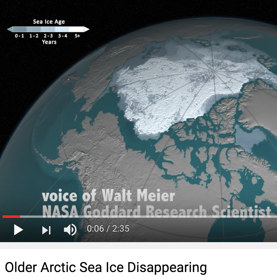 Video Older Arctic Sea Ice Disappearing Climate Signals