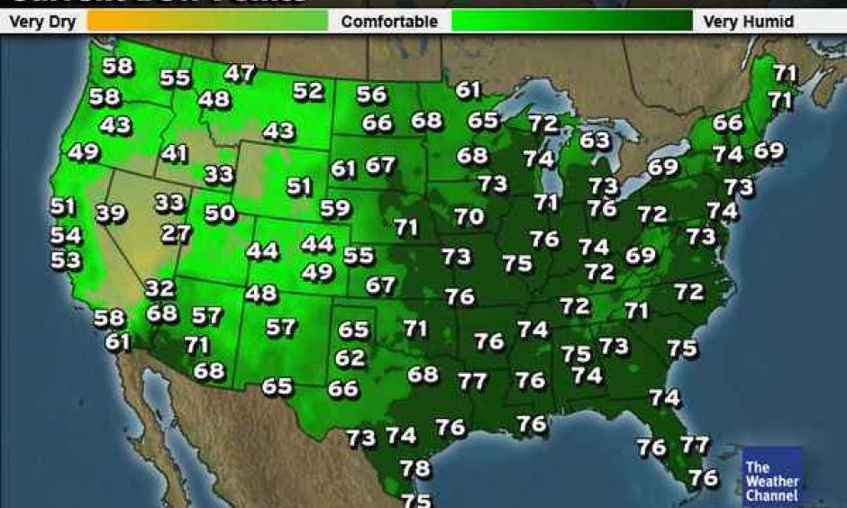 Climate Signals | Extreme humidity: The entire eastern U.S. is a wet