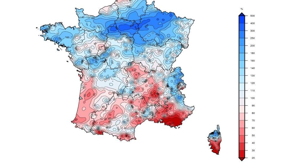 Average Rainfall In France