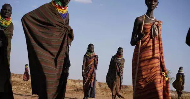 On the outskirts of Kakuma in northwestern Kenya. Always arid, the area has become hotter and drier with the onset of climate change. Photo: Joao Silva, The New York Times