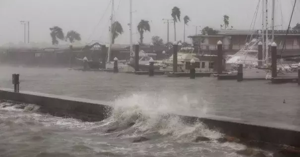 Strong winds in Corpus Christi, Tex., as Hurricane Harvey approached on Friday. Photo: Tamir Kalifa, The New York Times