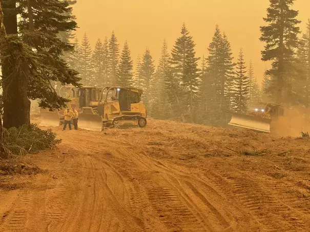 Caldor Fire, taken on August 26, 2021. Credit: CalFire