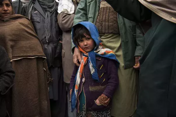 Khorastan Camp outside the capital of Badghis province in Afghanistan. Badghis has been badly hurt by an ongoing drought that struck northern Afghanistan in 2017. Credit: Andrew Quilty for The Washington Post