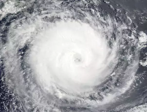 MODIS image from NASA’s Terra satellite of Category 4 Tropical Cyclone Gita as seen on Tuesday morning, February 13, 2018. Image credit: NASA