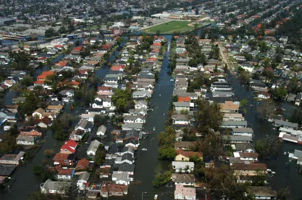 New Orleans the week after Katrina hit landfall. Photo: Liz Roll, FEMA