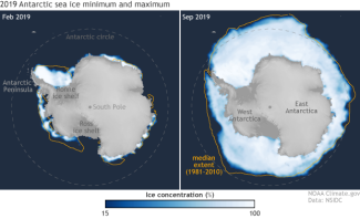 Understanding climate: Antarctic sea ice extent | Climate Signals