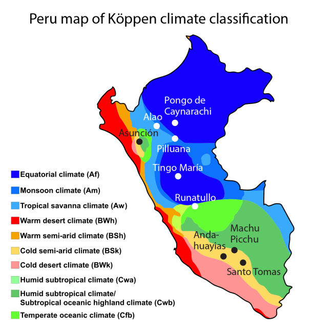 Map: Climate Classifications of 